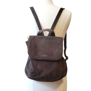 Polo Ralph Lauren Brown Suede Backpack Bag